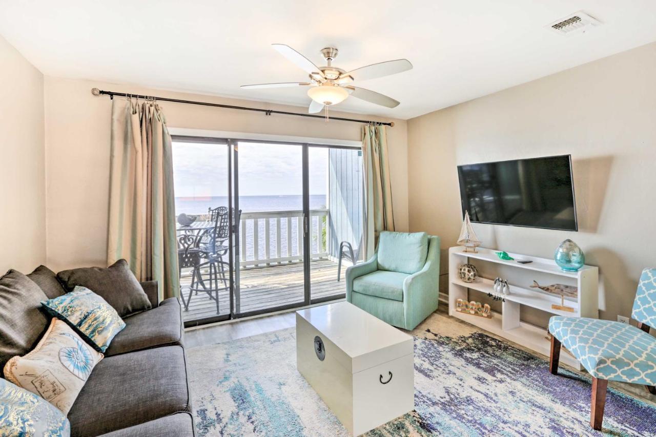 Waterfront Escape With Balcony On Shell Point Beach! Panacea Luaran gambar